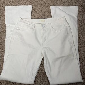 Mother the runaway white jeans size 31